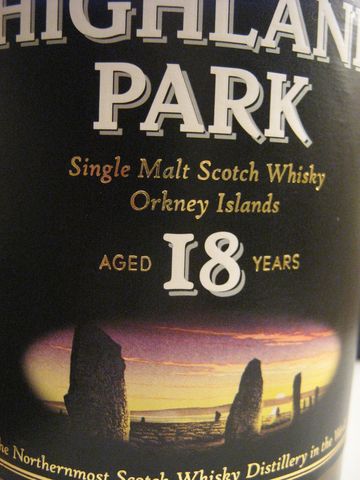 Highland Park 18 y.o. before 2007